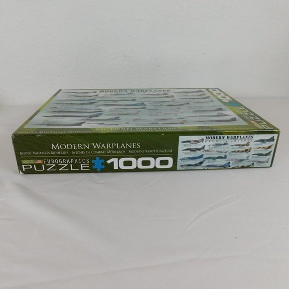 Modern Warplanes 1000 Piece Jigsaw Puzzle Eurographics 19 x 27 COMPLETE - Picture 5 of 11